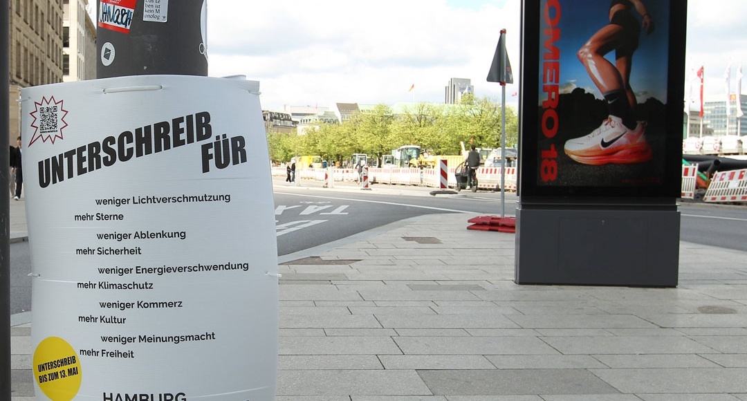 Hamburg Werbefrei gescheitert - DOOH-Branche atmet auf