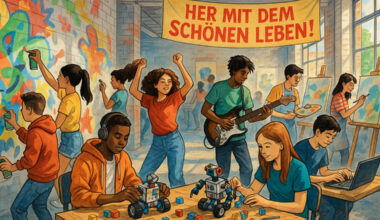 „Her mit dem schönen Leben!“: Schülerprojekt zu Gerechtigkeit und Teilhabe