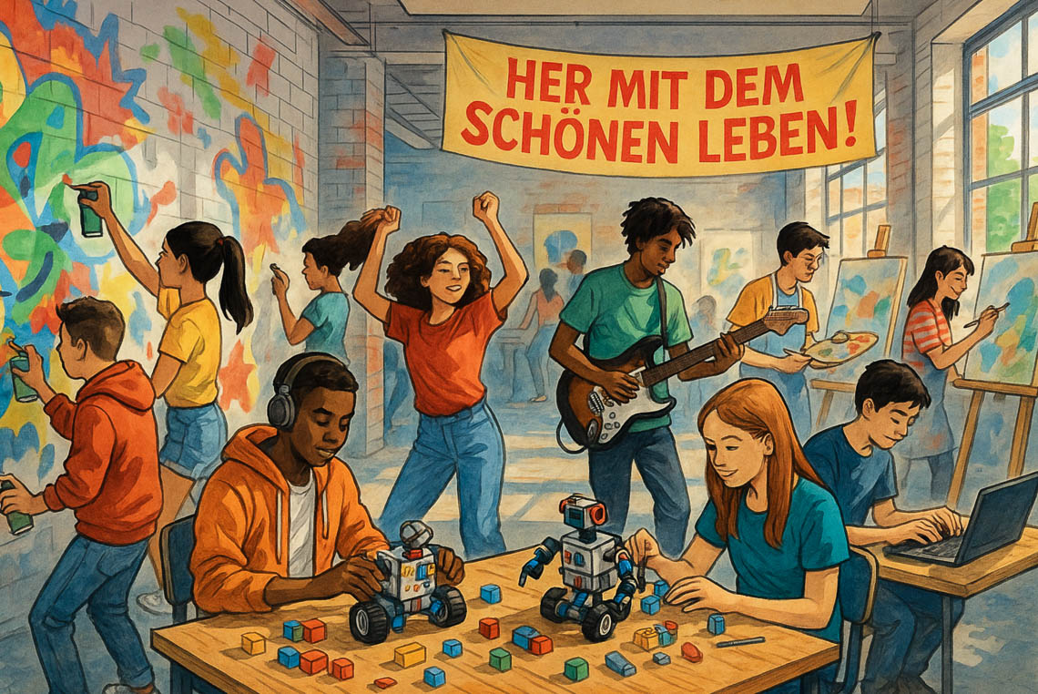 „Her mit dem schönen Leben!“: Schülerprojekt zu Gerechtigkeit und Teilhabe
