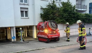 FW Stuttgart: Kleinbrand in Tiefgarage sorgt für starke Rauchentwicklung