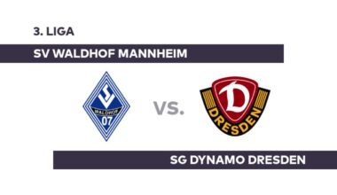 SV Waldhof Mannheim - SG Dynamo Dresden: Schweres Kaliber für Mannheim - 3. Liga