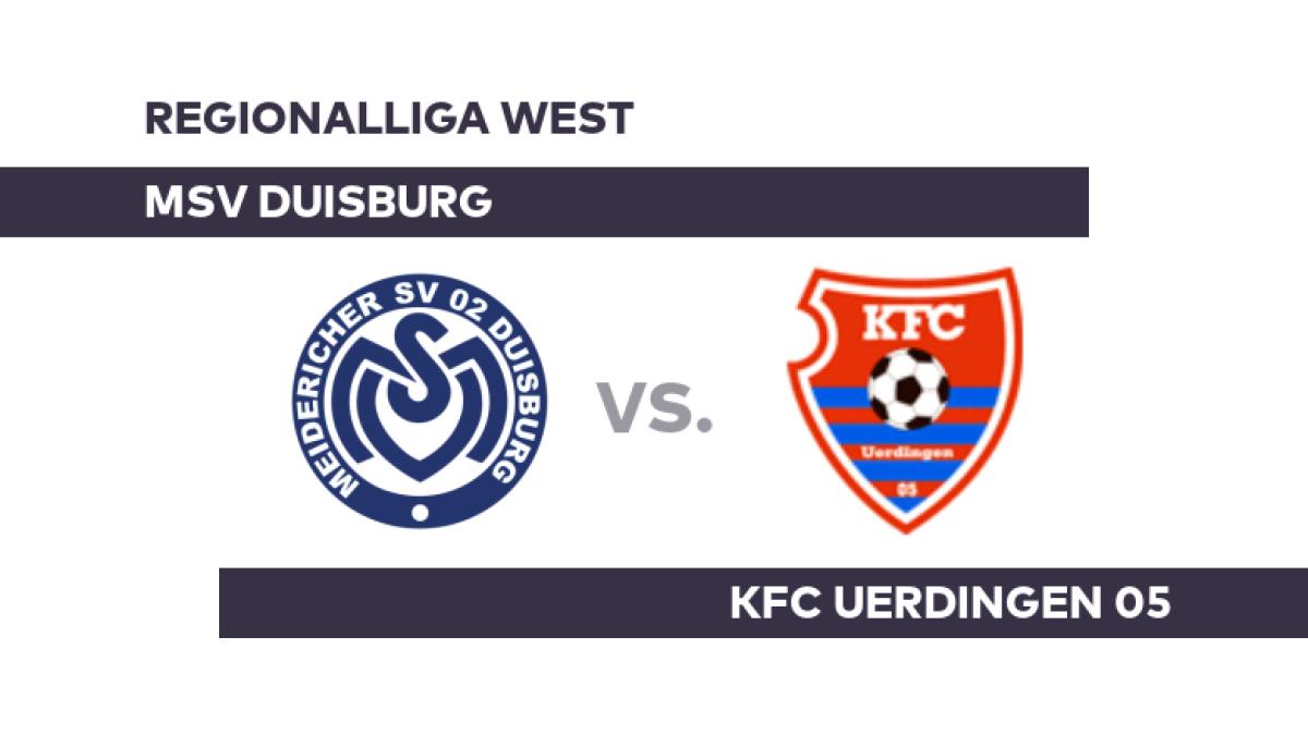 MSV Duisburg - KFC Uerdingen 05: Duisburg duelliert sich mit Uerdingen - Regionalliga West
