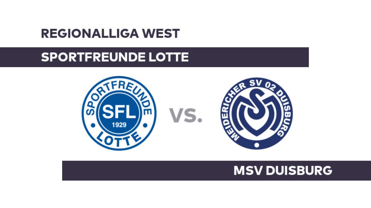 Sportfreunde Lotte - MSV Duisburg: Duisburg mit breiter Brust - Regionalliga West