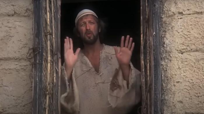 Eine Person in einem Fenster