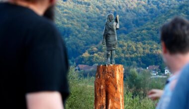 Melania Trump: Bronze-Statue in Slowenien gestohlen