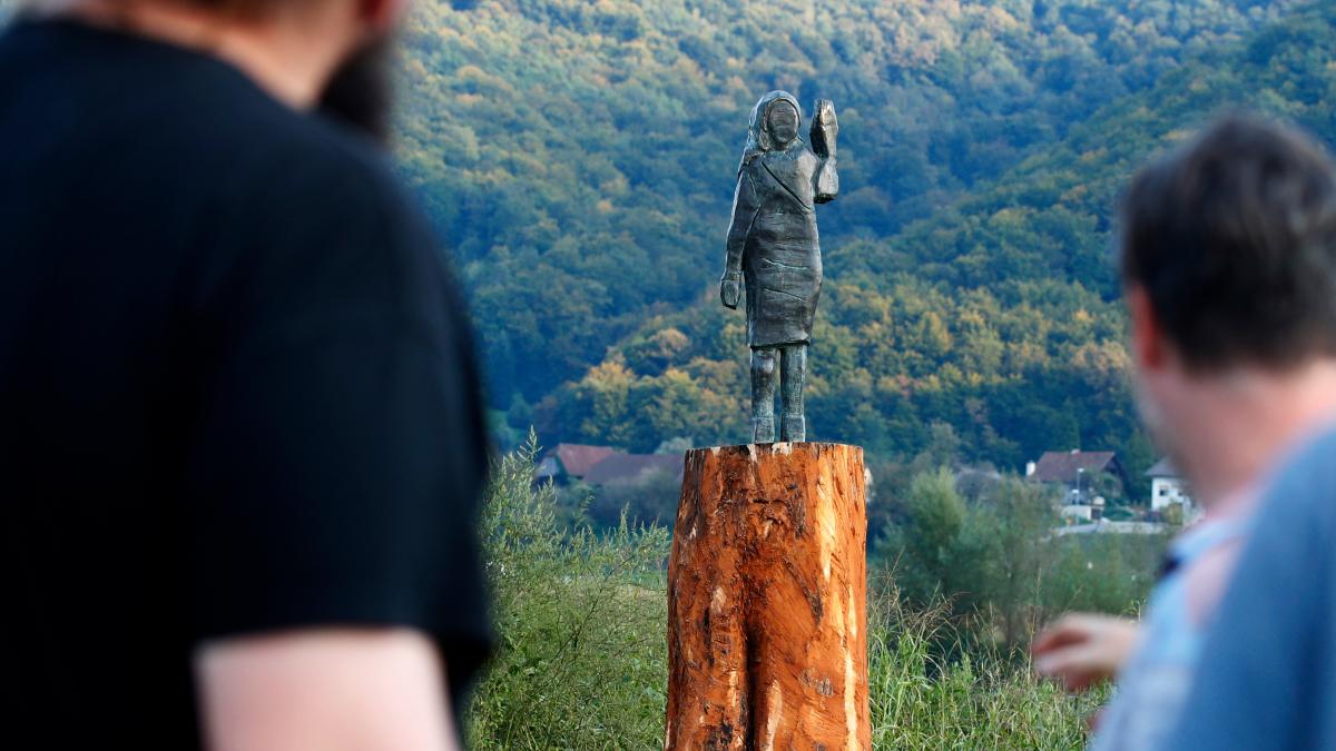 Melania Trump: Bronze-Statue in Slowenien gestohlen
