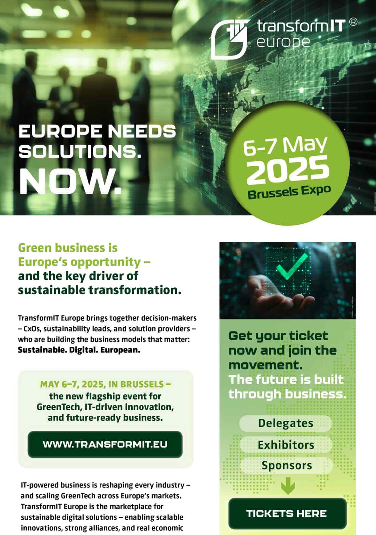 Greentech Messe TransformIT Europe Messe & Konferenz in Bruessel