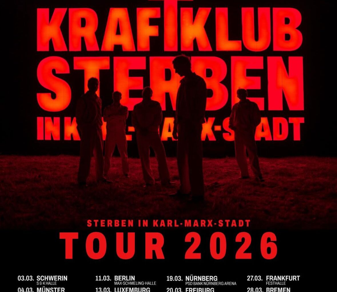 Kraftklub kündigen neue Tour an – “Sterben in Karl-Marx-Stadt” geht 2026 auf Tour!