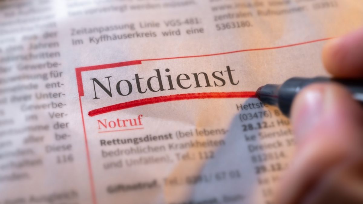 Notdienst heute in Nürnberg: Welche Apotheken und Ärzte haben am Sonntag Bereitschaft?