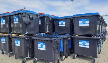 aha Blaue Container