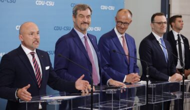 Markus Söder gratuliert Friedrich Merz zur Kanzlerwahl
