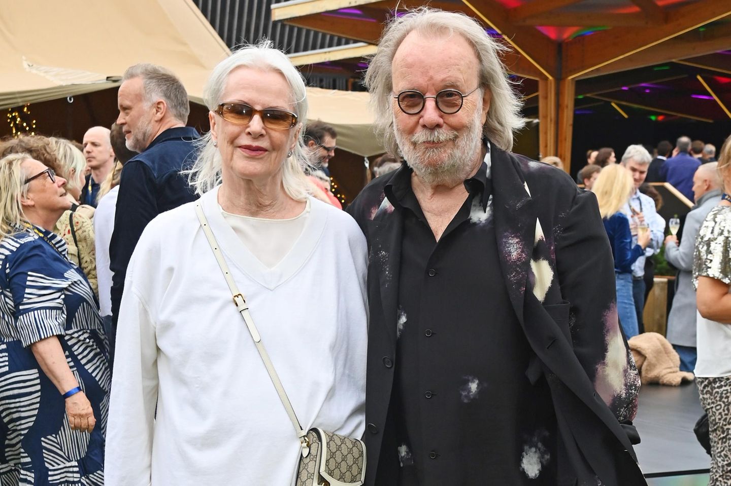 Anni-Frid Lyngstad und Benny Andersson besuchen die "ABBA Voyage"-Show.