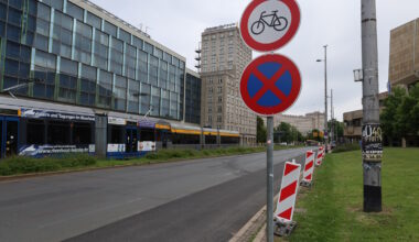 Stadt markiert in der nächsten Woche Fahrradstreifen am Augustusplatz · Leipziger Zeitung