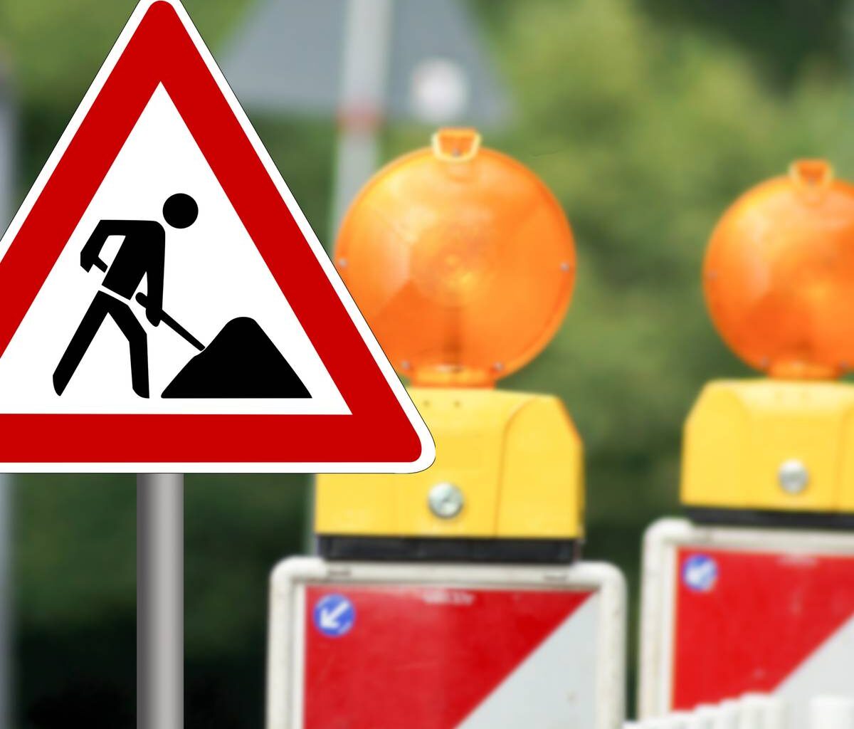 Weitere Teil-Baustelle auf der Friedrichstraße