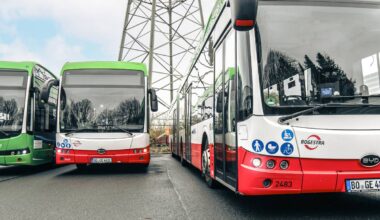 Stellplatz für Elektrobusse der BOGESTRA in Bochum