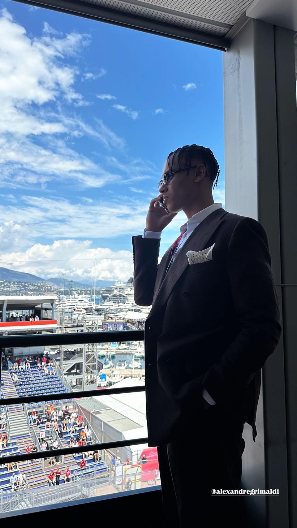 Camille Gottlieb teilt ein Foto von Alexandre Grimaldi in Monaco.
