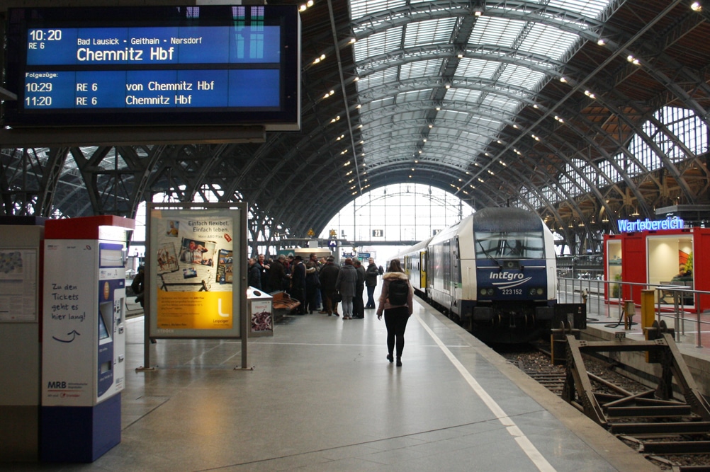 Regionalbahn Richtung Chemnitz am Hbf.