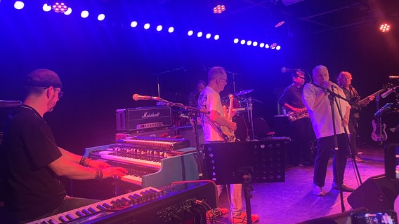 Die britische Blues- und Jazzrockband "Colosseum" bei einem Konzert in Göttingen im Kulturzentrum Musa. © NDR Foto: Maximilian Wittkop