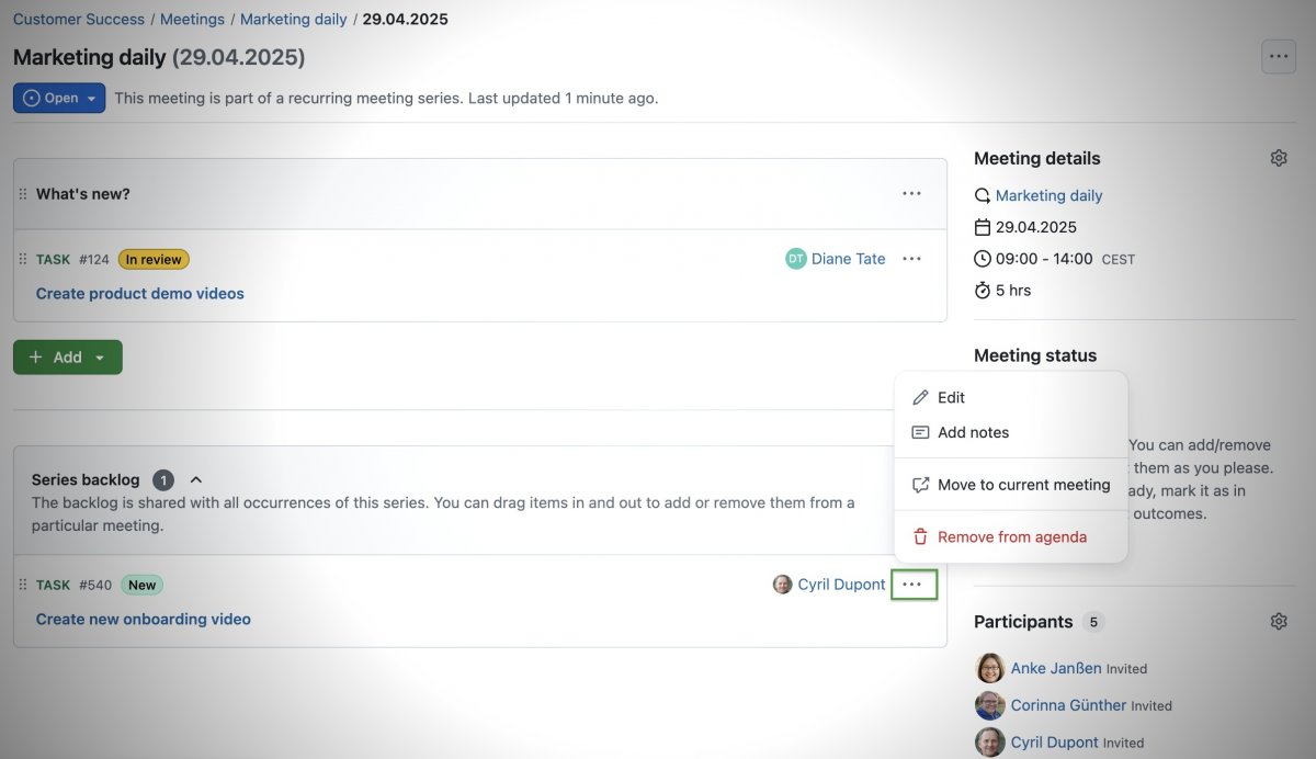 Freie Jira-Alternative? OpenProject 16 bringt Meeting-Backlogs