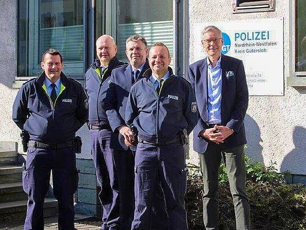 Polizeihauptkommissar Markus Benden in Schloß Holte-Stukenbrock begrüßt