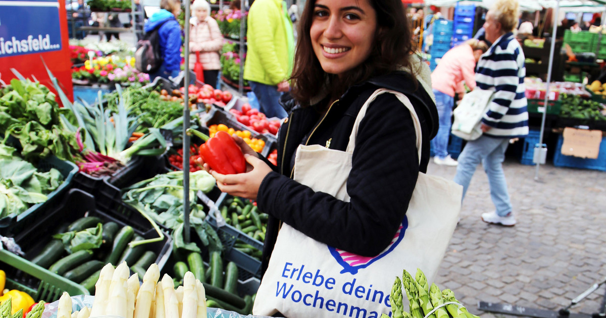 Spargelfest auf dem Wochenmarkt am 16. Mai 2025 - Stadt Leipzig