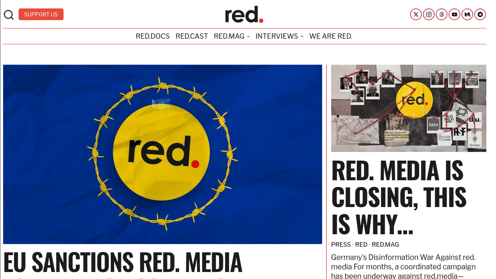 Verbot von Red Media: EU-Sanktionen gegen Russland greifen Pressefreiheit an