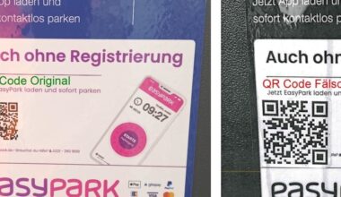 Betrüger kleben erneut falsche QR-Codes auf Parkscheinautomaten in Augsburg