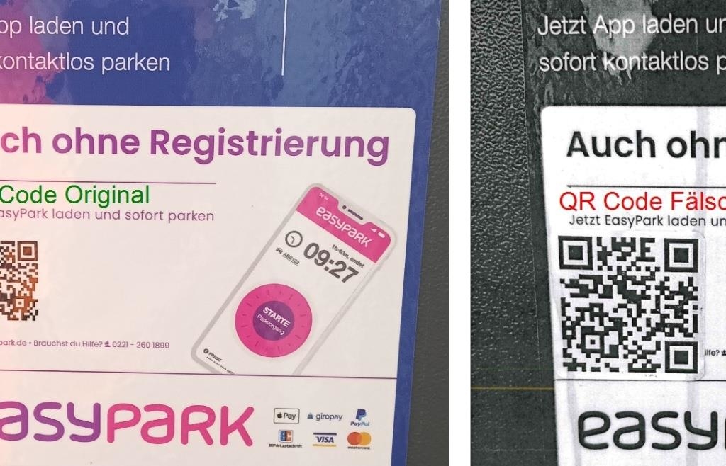 Betrüger kleben erneut falsche QR-Codes auf Parkscheinautomaten in Augsburg