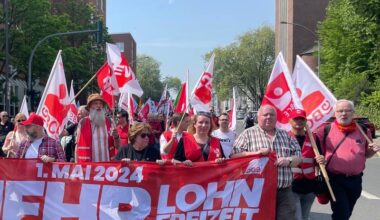 1. Mai-Demo: Essen demonstriert zum Tag der Arbeit