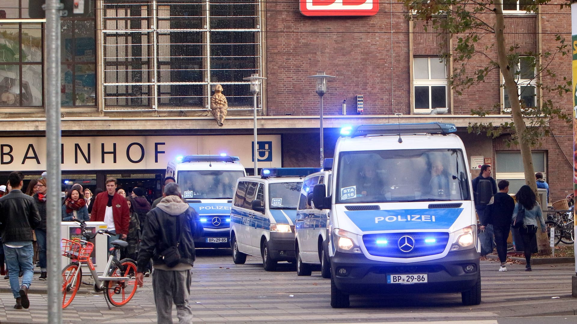 Einsatz der Bundespolizei am Düsseldorfer Hauptbahnhof (Archivbild):