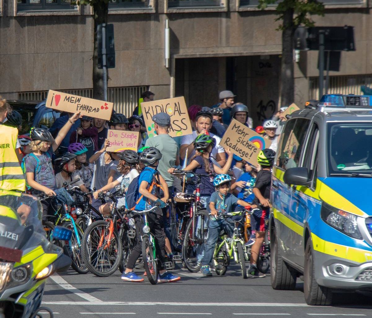 Kidical Mass Fahrrad-Demo in Dortmund
