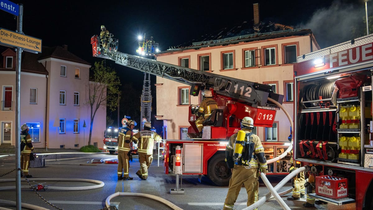 Brandserie in Schwabach – Haus brennt dreimal