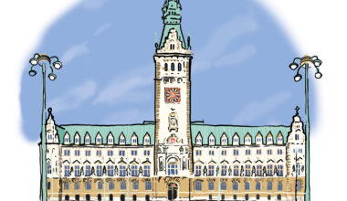 Das Rathaus in Hamburg