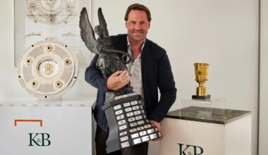 Deutscher Meister Holstein Kiel präsentiert Trophäe Victoria