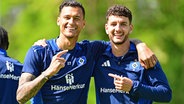 Die HSV-Profis Davie Selke (l.) und Daniel Elfadli © Witters 