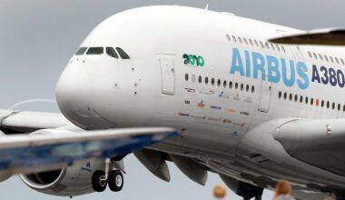 Die größte Passagiermaschine der Welt bleibt für eine Nacht