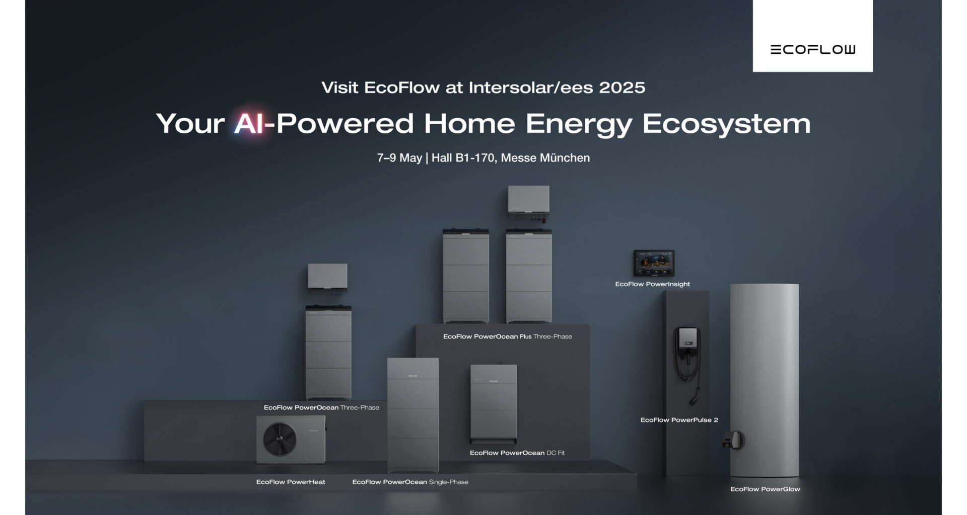 EcoFlow präsentiert sein KI-gestütztes Home Energy Management System und den PowerPulse 2 auf der Intersolar