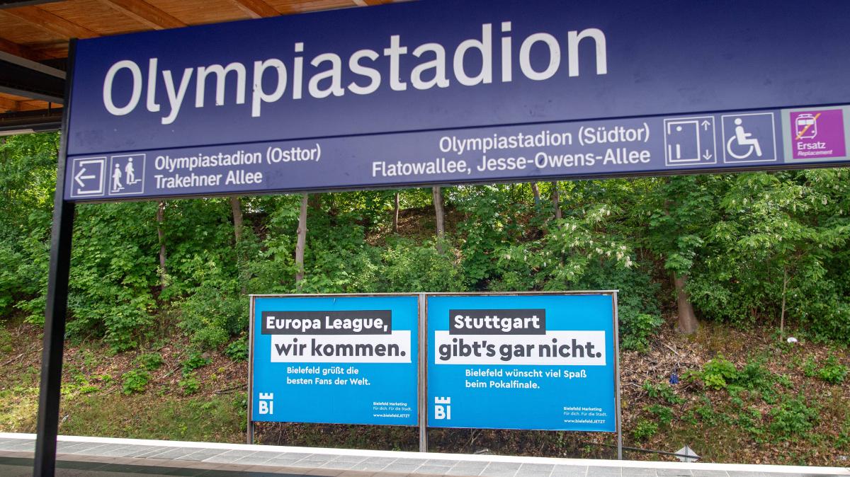 Bielefeld-Verschwörung taucht beim Finale des DFB-Pokals auf