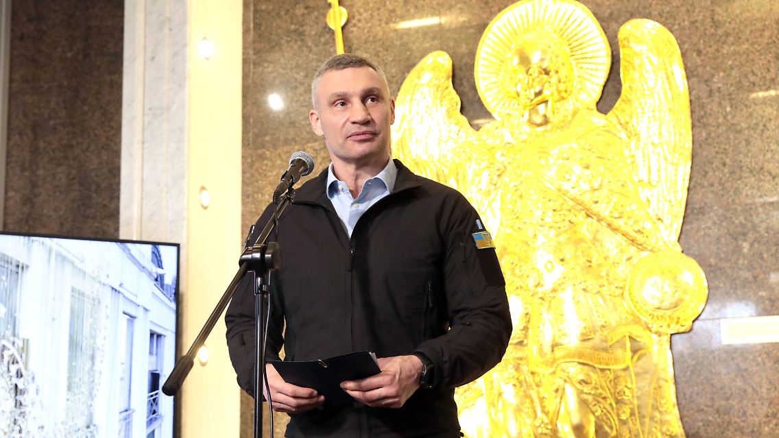 Kiews Bürgermeister Vitali Klitschko im April