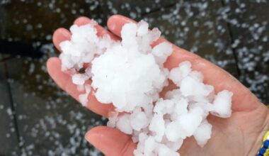 Hagel und Platzregen in Teilen Berlins