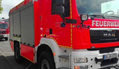 Dachstuhlbrand an der Annastraße in Solingen