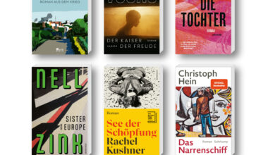 Die besten Bücher im Juni 2025: Buchcover von Ocean Vuong, Rachel Kushner, Nell Zink, Szczepan Twardoch, Guadalupe Nettel und Christoph Hein