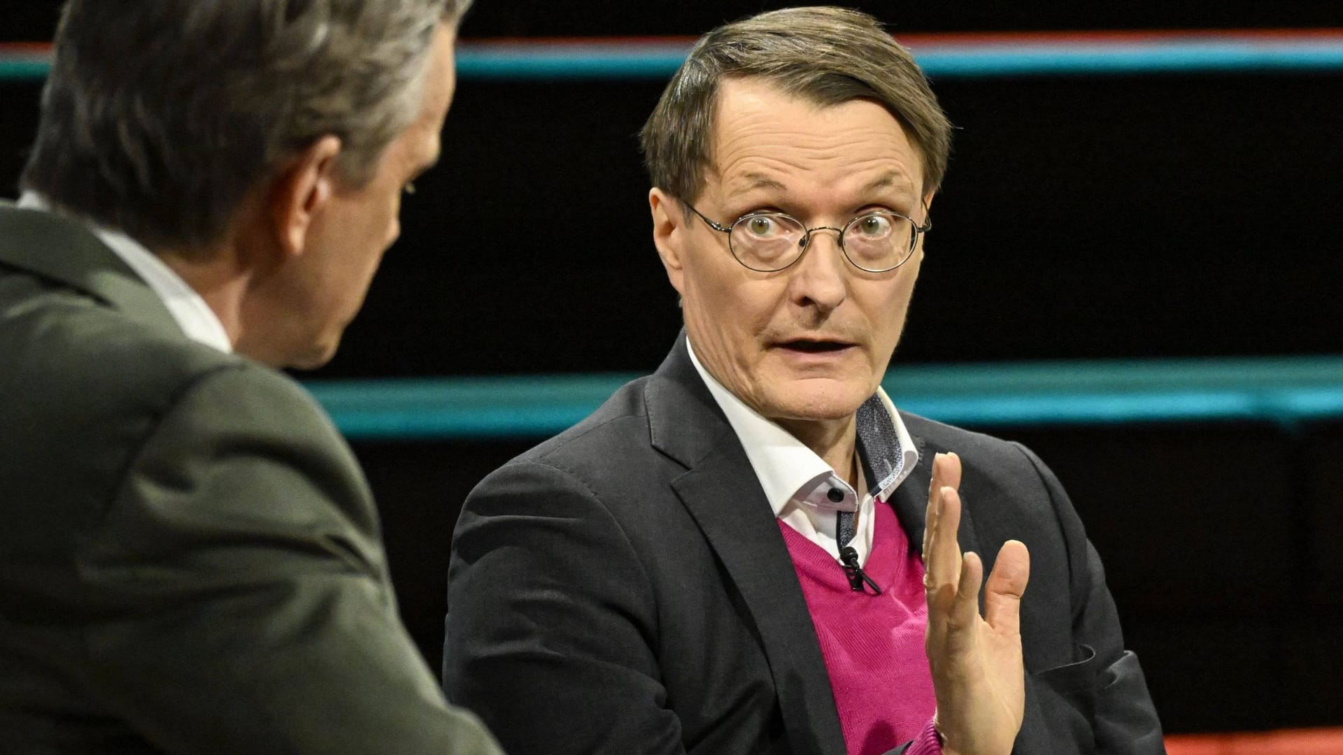 Karl Lauterbach (rechts) in der Sendung mit Markus Lanz (Archivfoto): Als Gesundheitspolitiker war er während Corona oft im TV, später wurde er Gesundheitsminister.