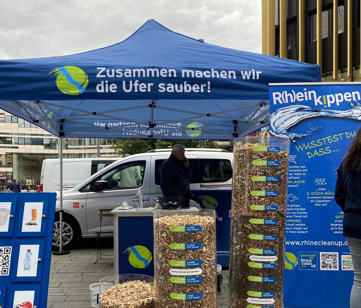 250.000 Zigarettenkippen in Düsseldorf eingesammelt