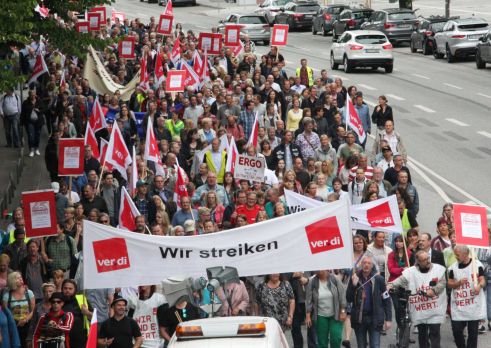 Tarifrunde Innendienst: Verdi streikte in Köln und Düsseldorf