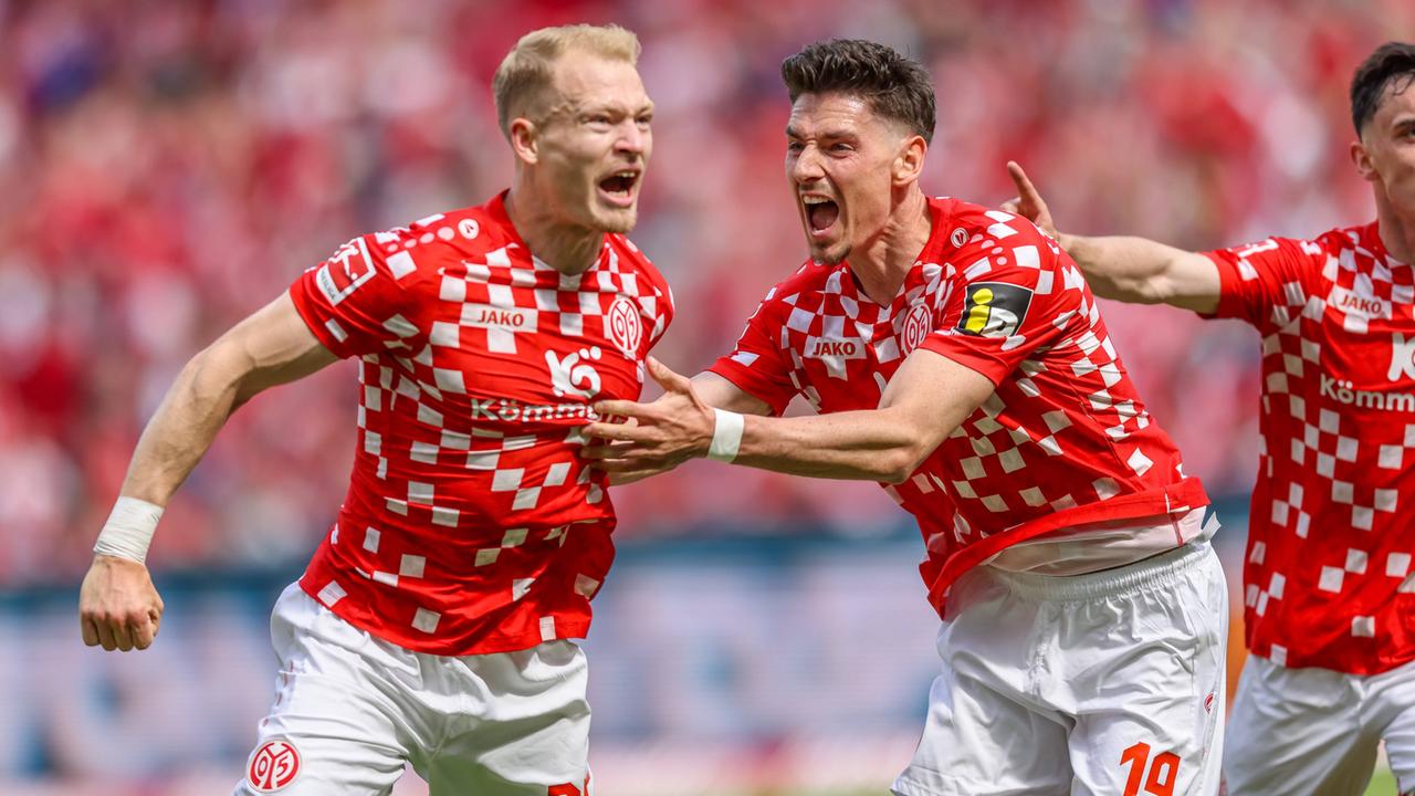 Nach Unentschieden gegen Leverkusen: Mainz feiert Einzug in die Conference League wie einen Titel