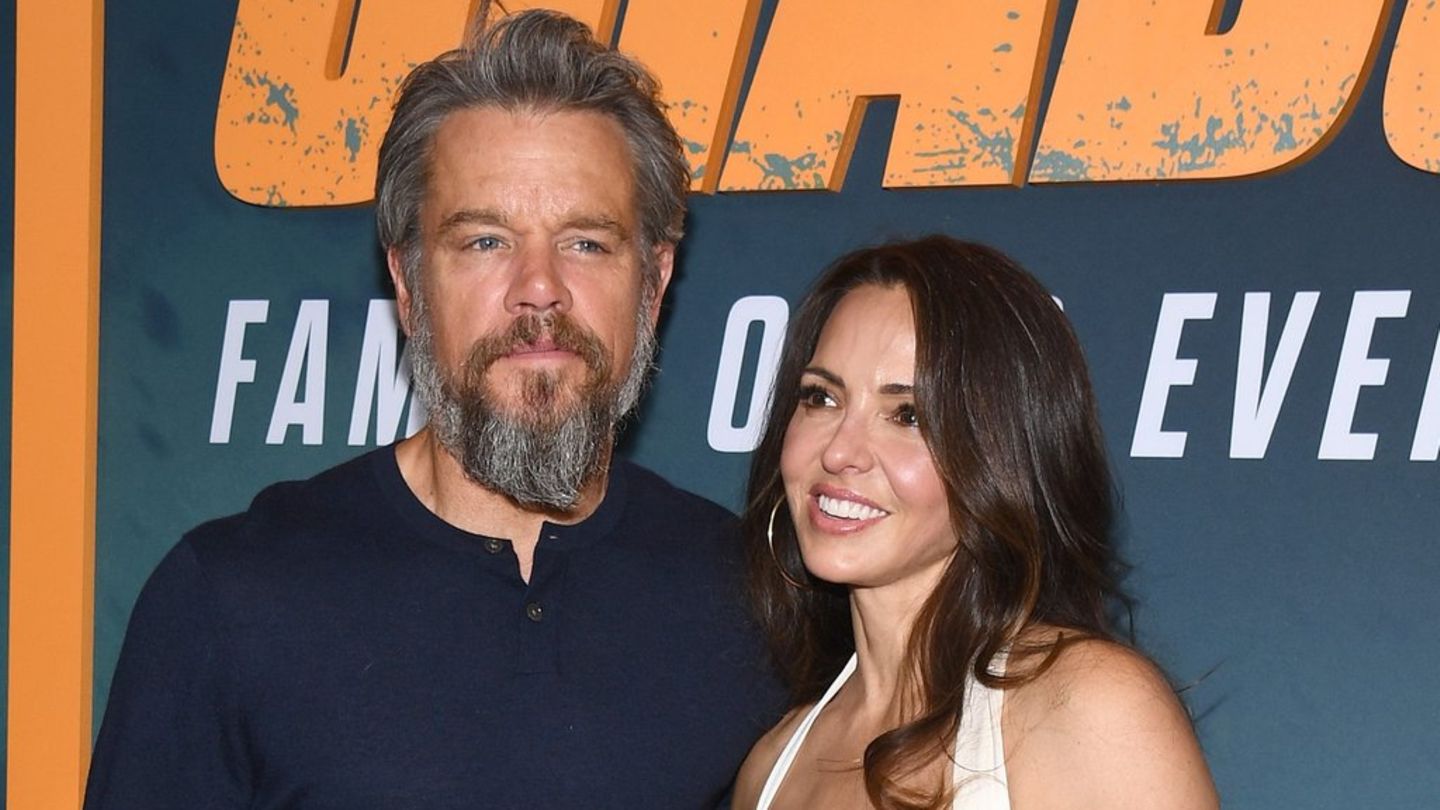 Matt Damon: Bei Filmpremiere sorgt er mit grauem Bart für Aufsehen