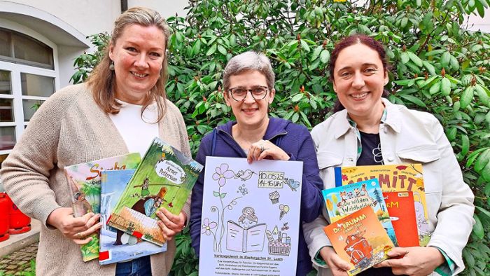 Vorlesepicknick in Hechingen: Es gibt Familien ohne Bücher – Trio will Vorlesen wieder prominent machen
