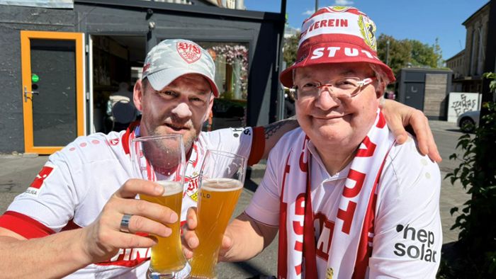 Saisonhöhepunkt  in Berlin: VfB-Fan aus Hechingen verfolgt Pokalfinale im Olympiastadion