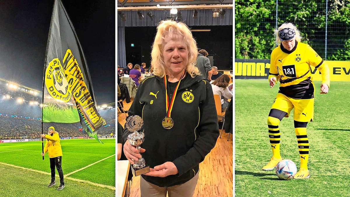Ex-Stuttgarterin Conny Dietz: Paralympics-Ikone hilft blindem Leonberger zu Borussia Dortmund ins Stadion